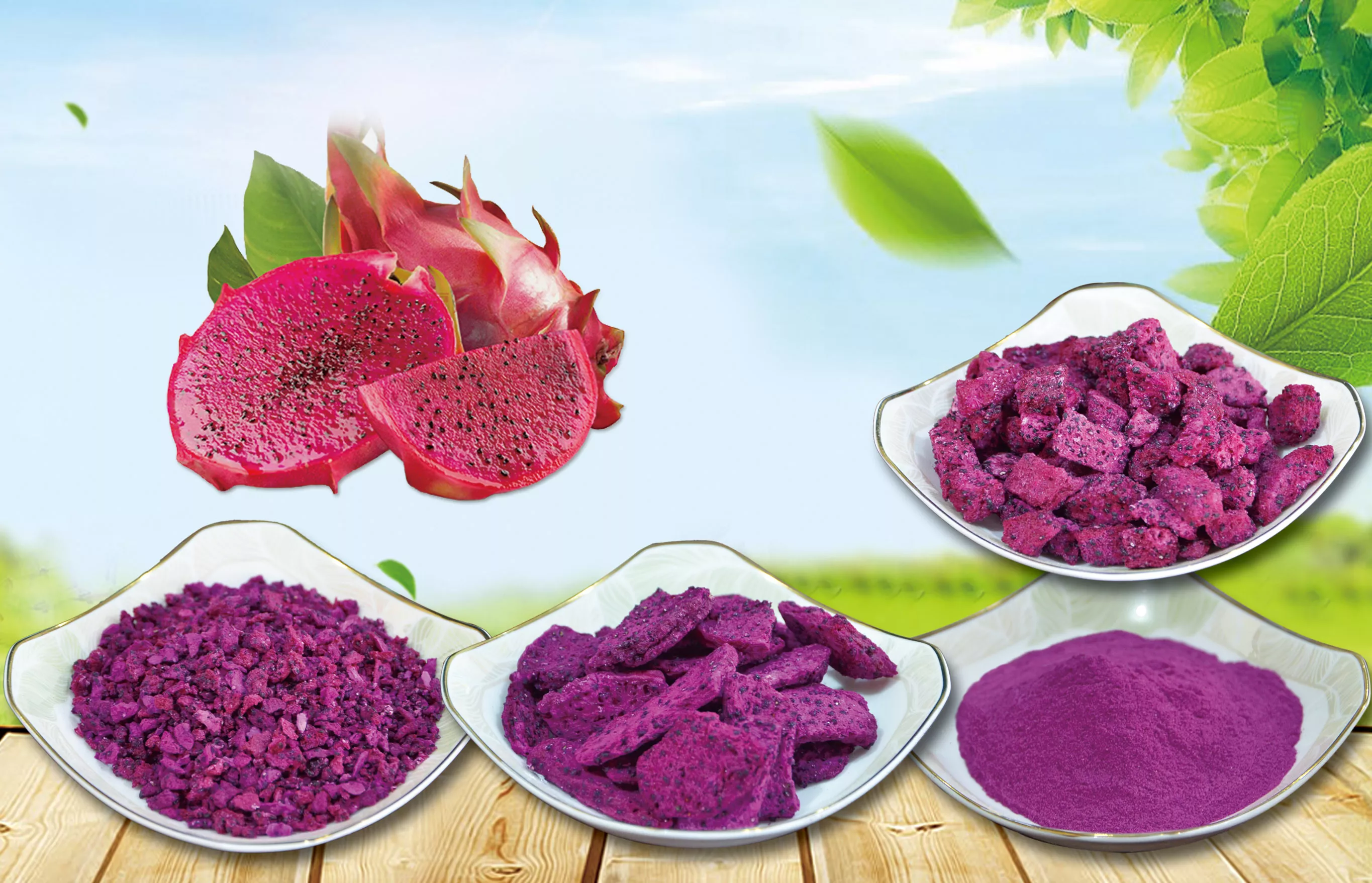 冻干红心火龙果产品系列Freeze-dried red heart dragon fruit products series