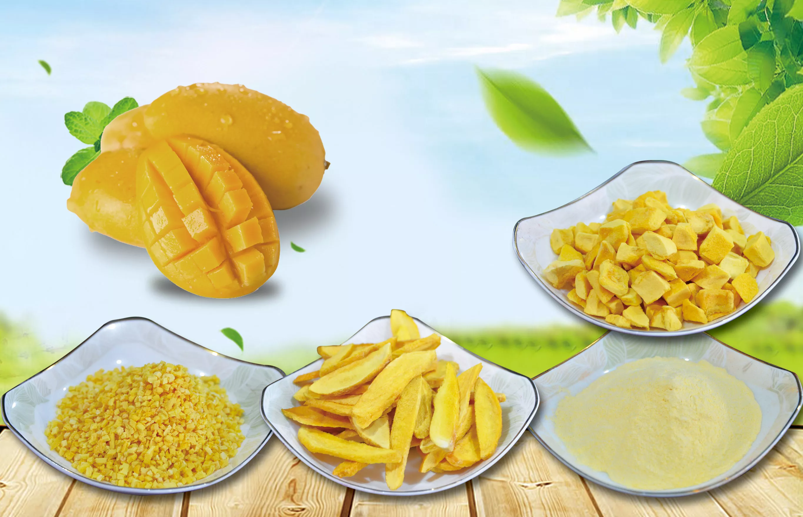 冻干芒果产品系列Freeze-dried mango product serie
